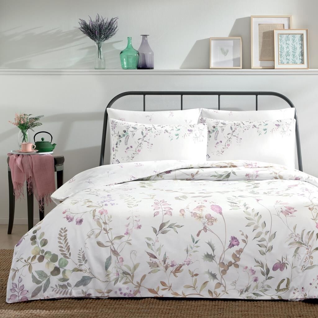 Taç Serenity Ranfoce Çift Kişilik Nevresim Takımı Beyaz