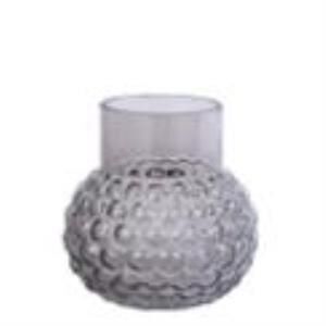 Evdema Püskürtme gri cam vazo 15*15*15 cm