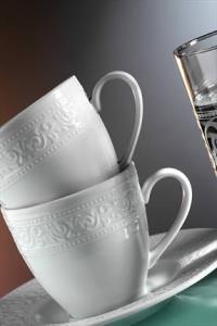 Kütahya Porselen Açelya 6 Kişilik Kahve Seti