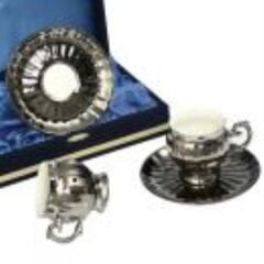 Evdema SİDE PLATİN 2 Lİ KAHVE FİNCANI