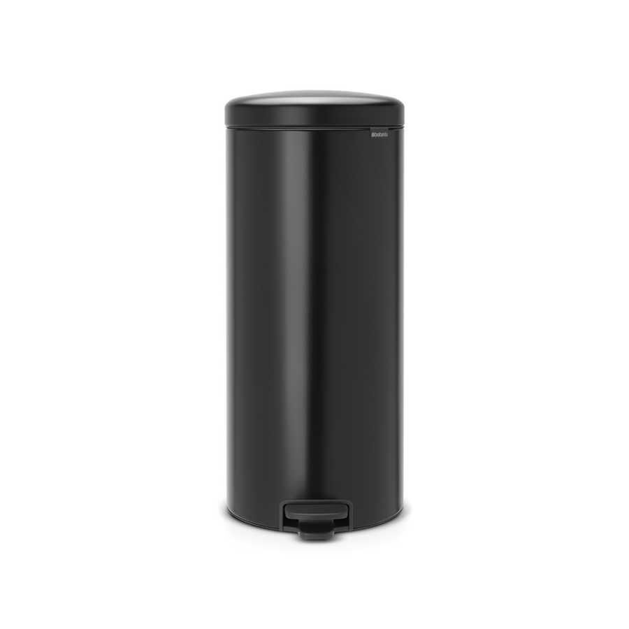 BRABANTİA  NEWICON MATT BLACK PEDALLI ÇÖP KUTUSU 30L BRA 114540