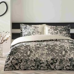 TAÇ MONİCA SATEN NEVRESİM TAKIMI SİYAH ÇİFT KİŞİLİK