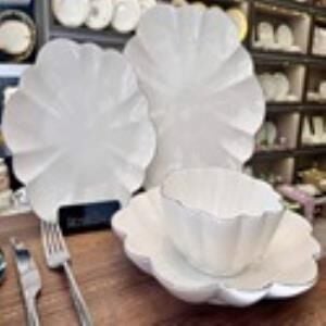 Roy Kıng DAISY 24 PRÇ YEMEK TAKIMI SİLVER