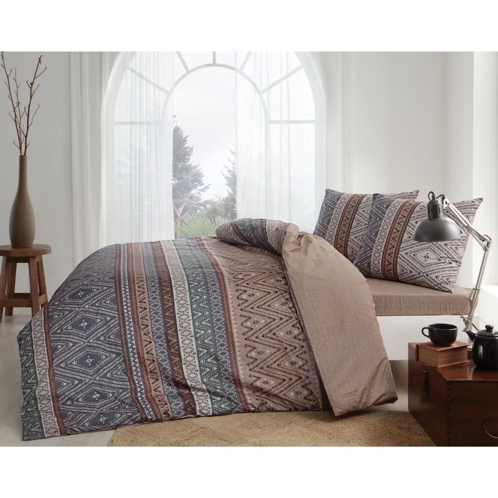 Taç Arturo Ranforce Tek Kişilik Nevresim Takımı Kahvereng