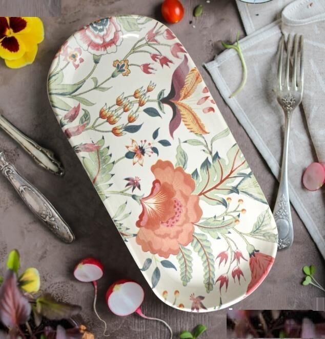 Keramika Noyan 26 cm Kayık Tabak Beyaz 004 20823