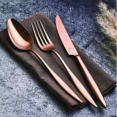 Aryıldız 24 Parça Bronz Elegant Çatal Kaşık Bıçak