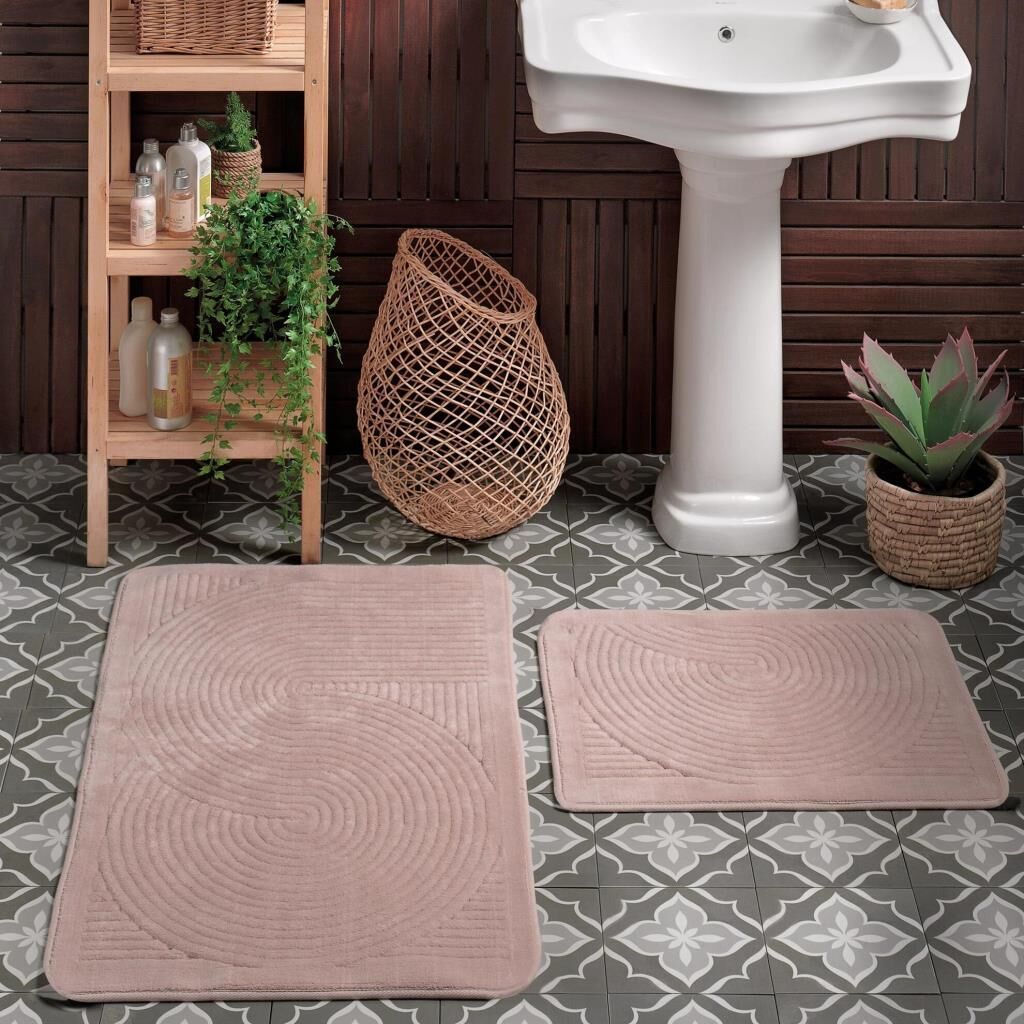 Taç Venise Pamuk Banyo Paspası Somon