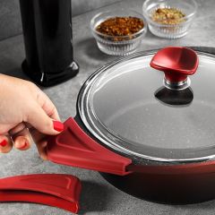 Aryıldız Flipper 9 Parça Döküm Tencere Seti Kırmızı-Siyah 005AR19290