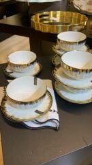 Roy Kıng Avangarde tabaklı kase white gold