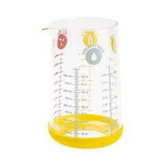 TANTİTONİ SARI BOROSİLİKAT CAM SÜRAHİ-ÖLÇÜ KABI 500ML