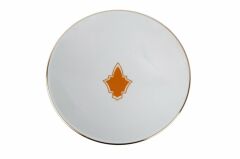 Porland Morocco Desen3 Turuncu Çukur Tabak 20cm 04A+P021328