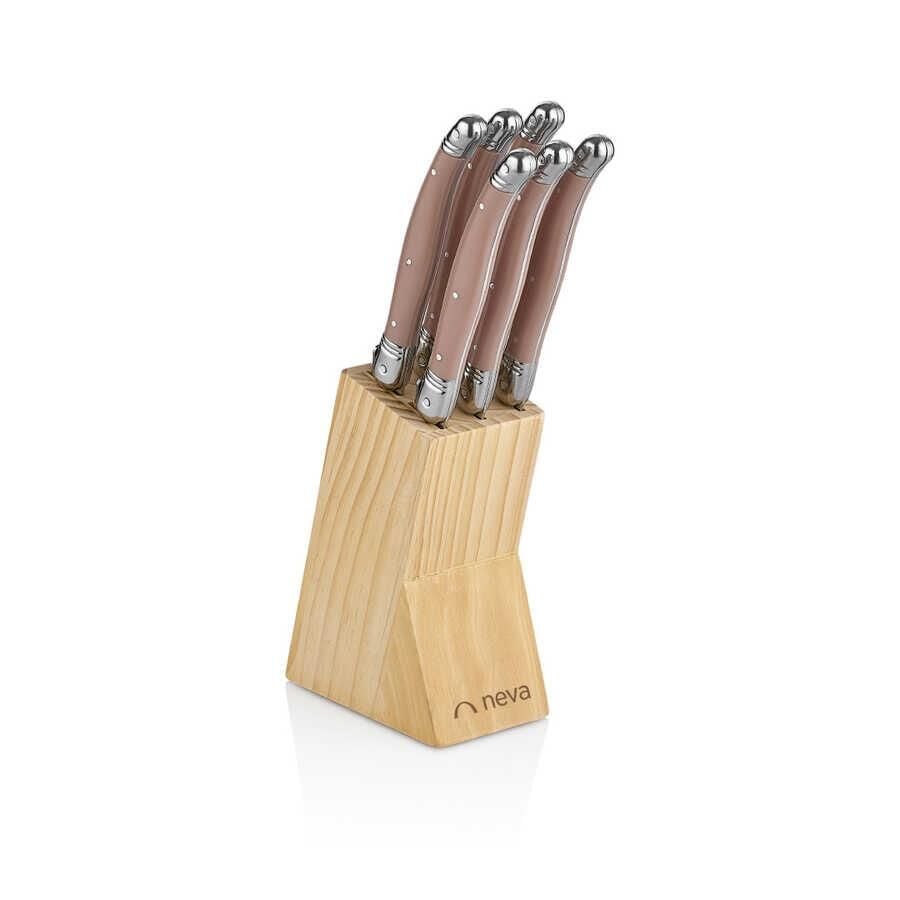 Neva N2576 Rose Chocolate 6'lı Mini Bıçak Seti