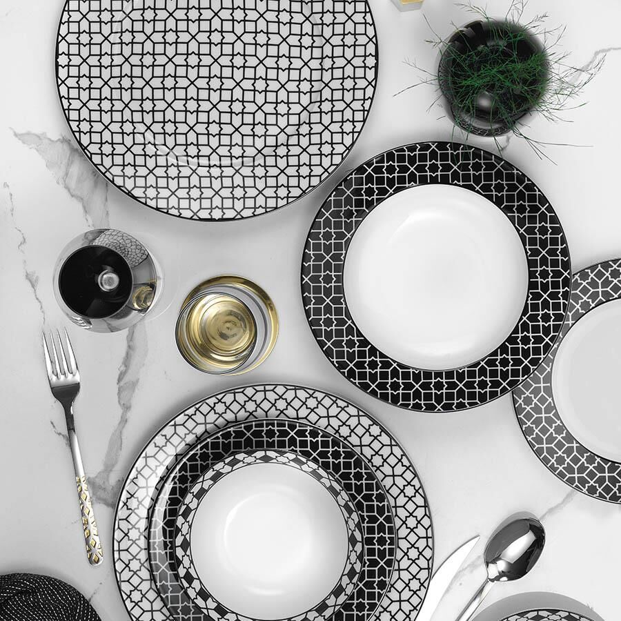 Kütahya Porselen Leonberg 24 Parça 11377 Dekor Yemek Takımı