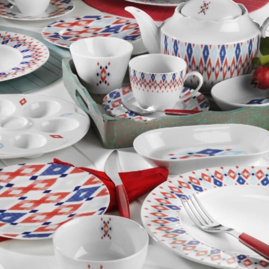 Kütahya Porselen Leonberg 41 Parça 10505 Desen Kahvaltı Takımı