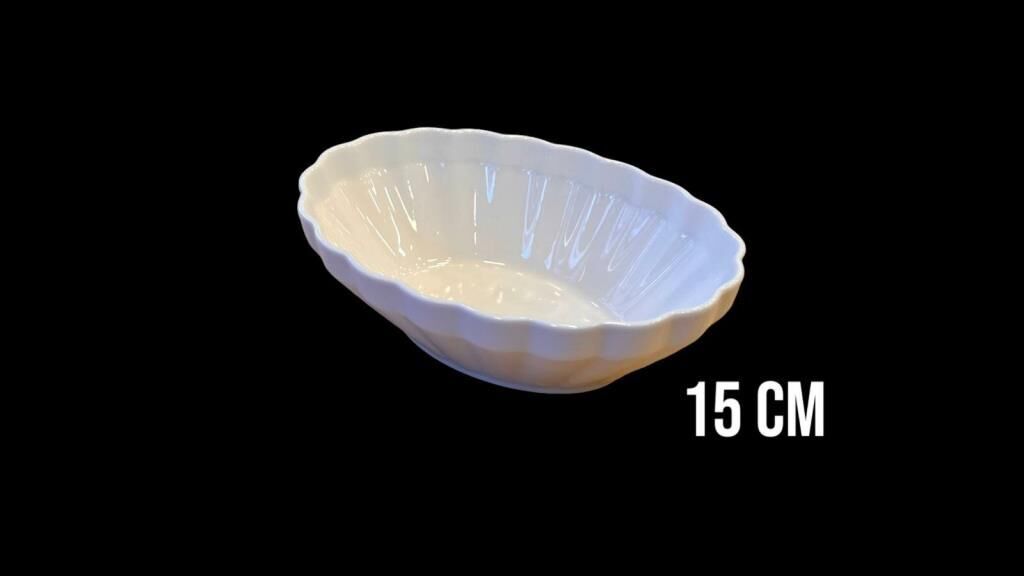 ROY KİNG TWIST PORSELEN OVAL DERİN KASE 15 CM 1 ADET