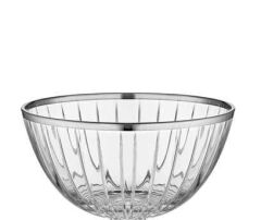 DECORİUM CAM KASE 13,5 CM ACCADEMIA PLATİN M04012