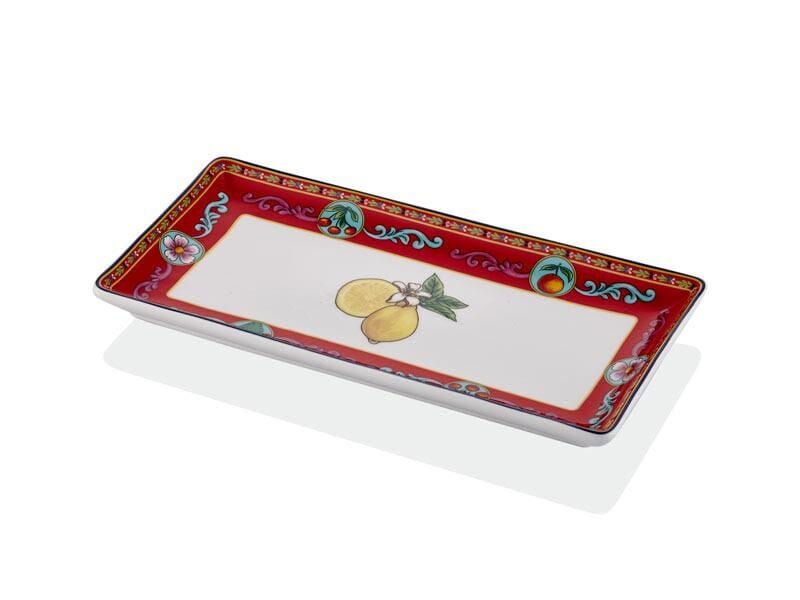 LAMEDORE SUMMER 2 Lİ KÜÇÜK DİKDÖRTGEN TABAK 26,5*13 CM
