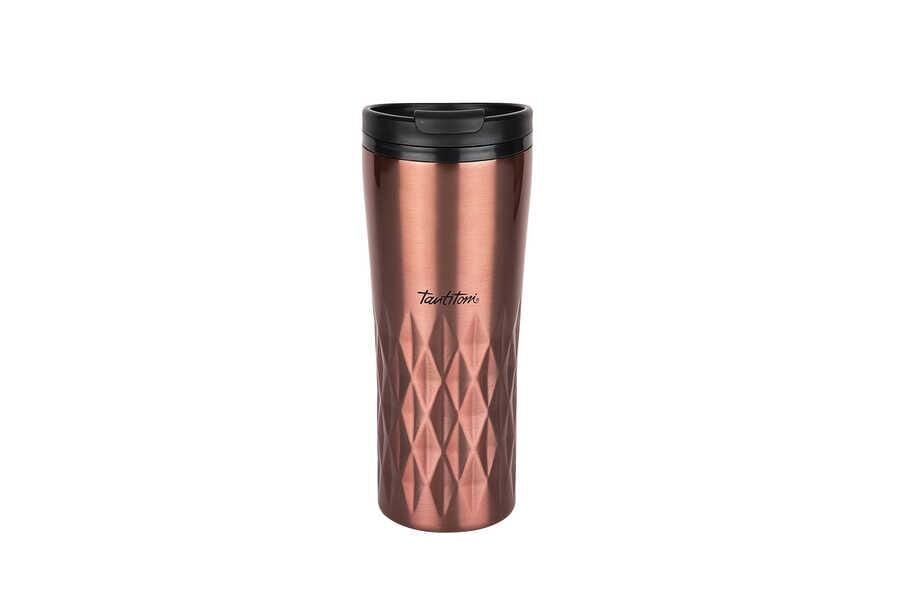 TANTİTONİ PEMBE ROSE GOLD YILDIZ DESENLİ PASLANMAZ ÇELİK TERMOS BARDAK 470ML