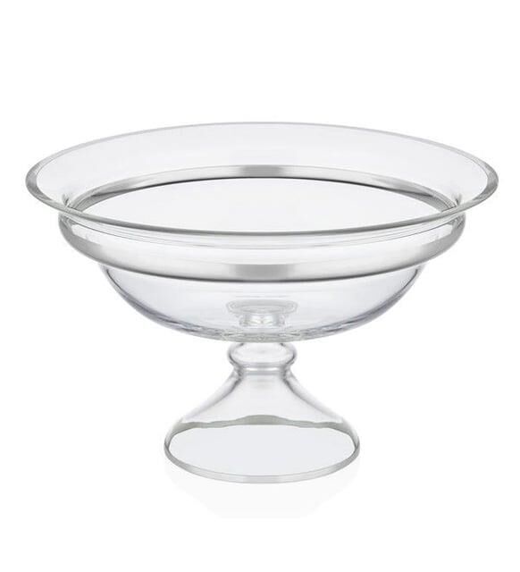 DECORİUM M06468-AB MEYVELİK AYAKLI 30 CM DALIA PLATİN