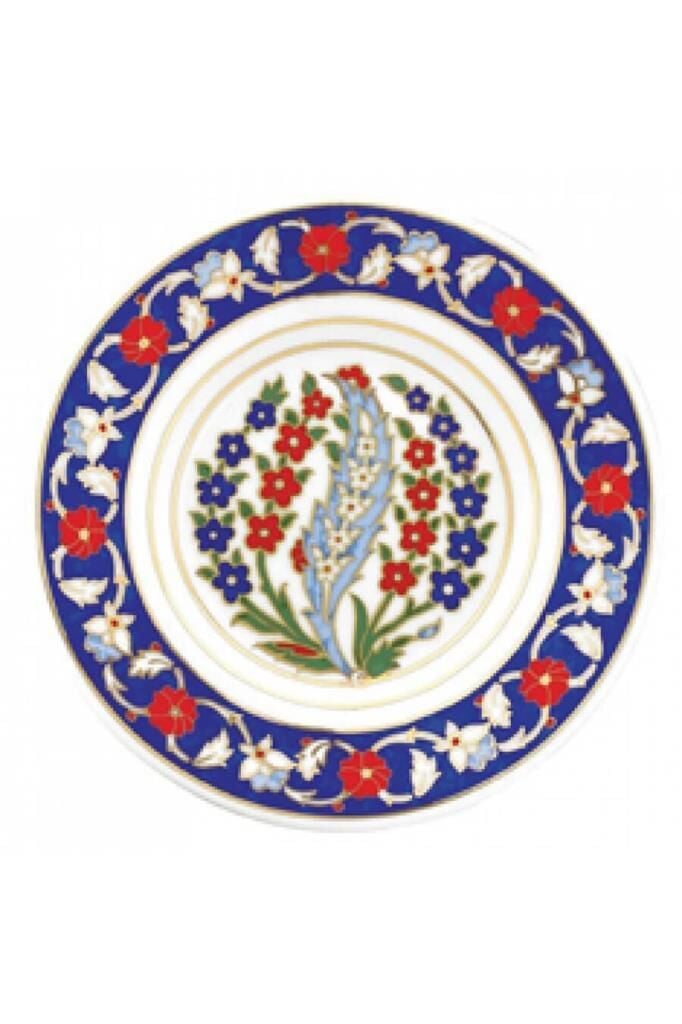 Kütahya Porselen 17 cm El Dekoru Tabak Dekor No:01158