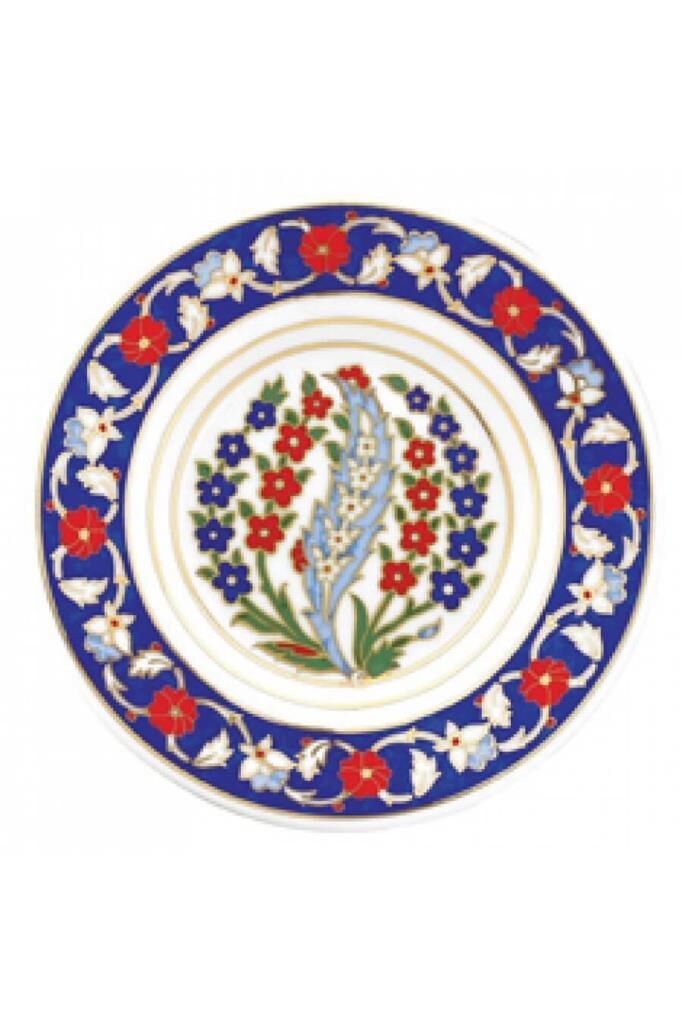 Kütahya Porselen 17 cm El Dekoru Tabak Dekor No:01158