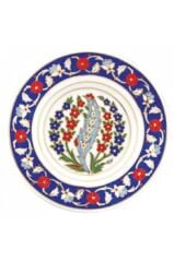 Kütahya Porselen 17 cm El Dekoru Tabak Dekor No:01158