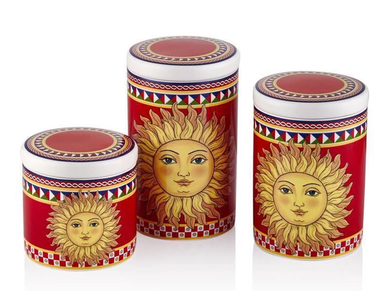 LAMEDORE SUNSHINE 3LÜ KAVANOZ SETİ 16-13,8-10 CM