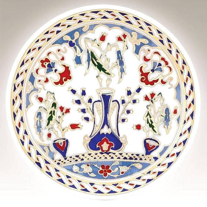 Kütahya Porselen 10 cm El Dekoru Tabak Dekor No 01178