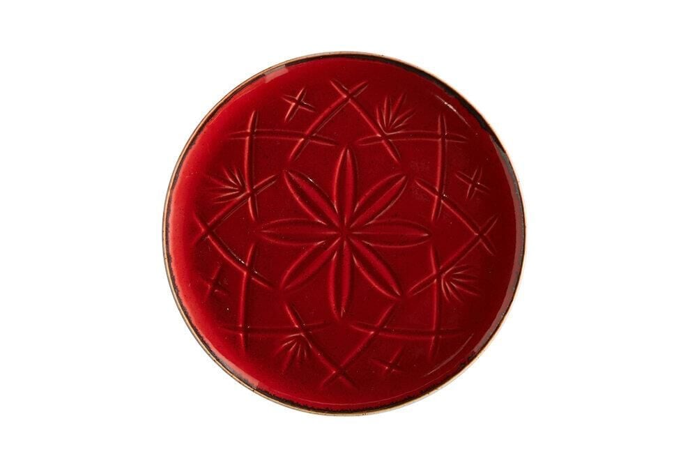 Porland Christina Kırmızı Düz Tabak 18 cm 04ALM003517