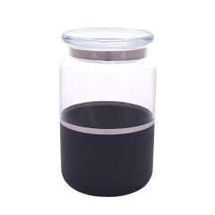 DECORIUM Kavanoz 15x10 cm Vısıon Black Platin M06305-AB