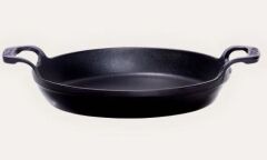 SÜREL DÖKÜM 22 CM YUVARLAK DÜZ SAHAN MAT SİYAH