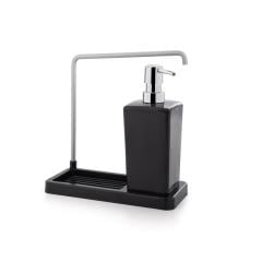 Ansan Askılı Mutfak Sıvı Sabunluk Siyah Luna Primanova