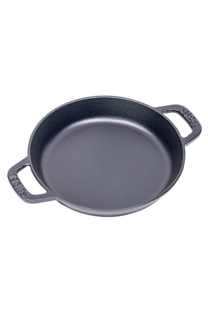 SÜREL DÖKÜM 18 CM YUVARLAK DÜZ SAHAN MAT SİYAH