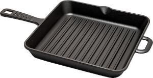 SÜREL DÖKÜM 25 CM KARE IZGARA TAVA MAT SİYAH