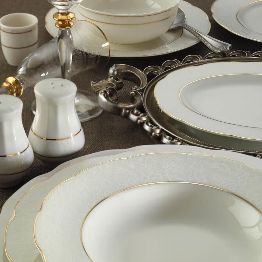 Kütahya Porselen Olympos 62 Parça 100610 Desen Yemek Takımı