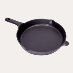 SÜREL DÖKÜM 27 CM YUVARLAK DÜZ TAVA MAT SİYAH