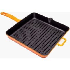 SÜREL DÖKÜM 25 CM KARE IZGARA TAVA TURUNCU