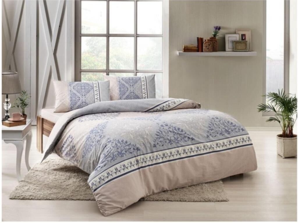 Taç Ranforce Tek Kişilik Nevresim Takımı Talıa Mınt