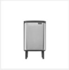 BRABANTIA -BO HI FPP MATT STEEL AYAKLI ÇÖP KUTUSU 7L
