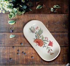Keramika Noyan 16 cm Kayık Tabak Beyaz 004