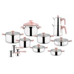 Aryıldız Pramit Rose Gold 22 Parça Cam İdeal Set