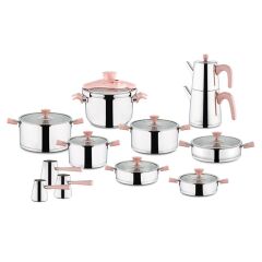 Aryıldız Pramit Rose Gold 22 Parça Cam İdeal Set