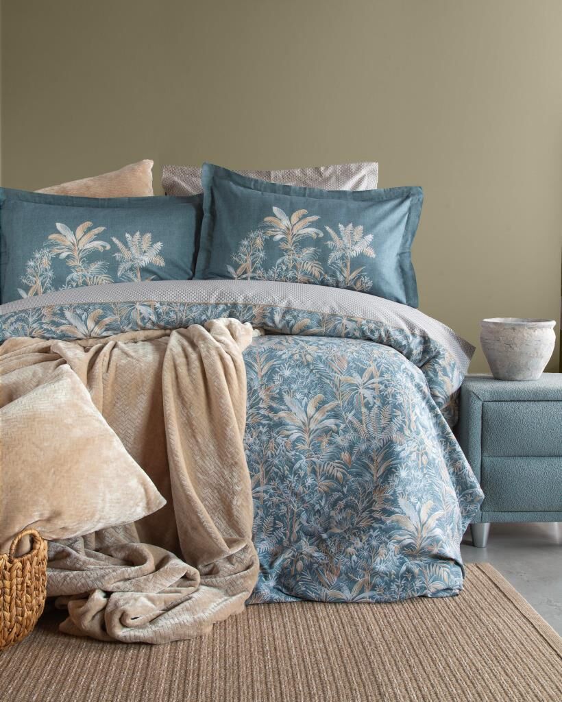 APRİCİTAS HOME YATAK ÖRTÜLÜ NEVRESİM SET TAMMY BEJ ÇİFT KİŞİLİK