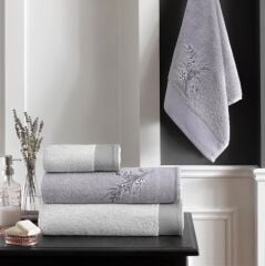 Taç Classy Pamuk Hamam Seti Lavanta Gri