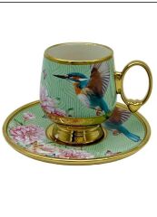 ROYKING KUŞLU YEŞİL 6 KİŞİLİK FİNCAN TAKIMI