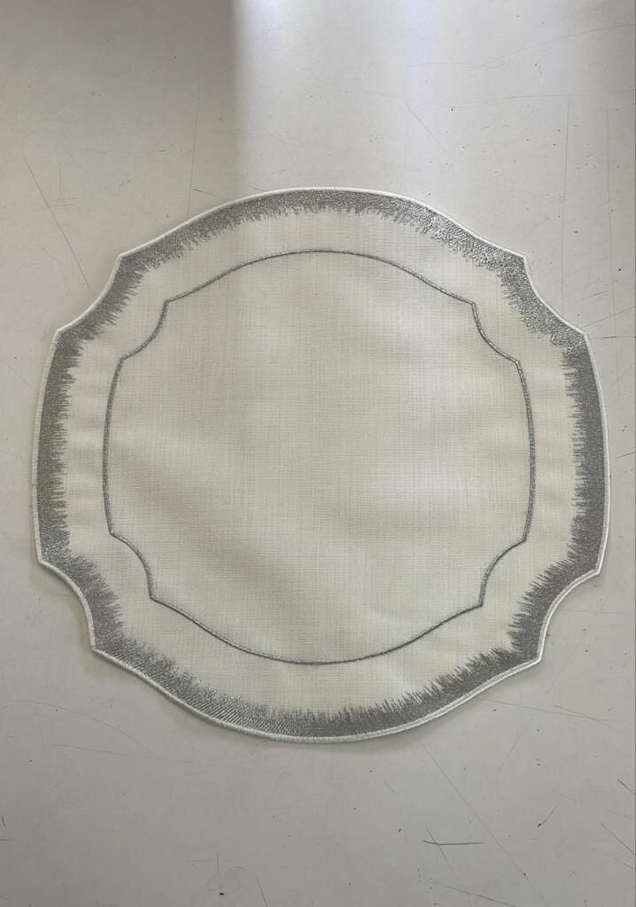 ROYKING AVANGARDE GÜMÜŞ YUVARLAK 6 LI KUMAŞ SUPLA