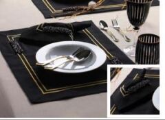 LEYDİ HOME ZÜMRA SİYAH SERVİS SETİ 12 PARÇA