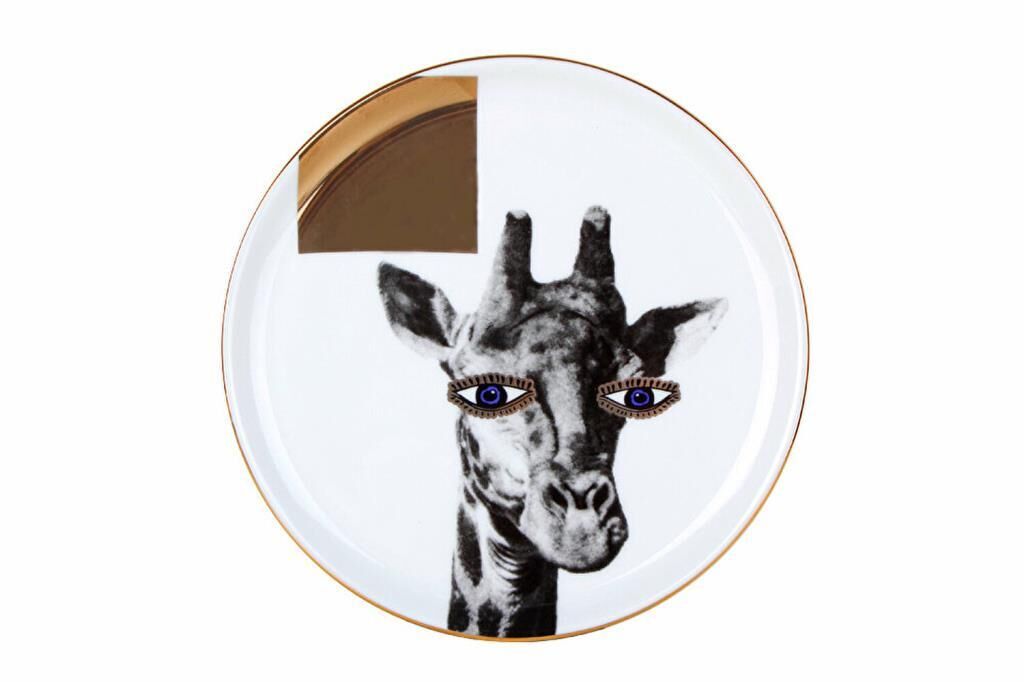 Porland Wild Life Giraffe Düz Tabak 20cm 04ALM005130