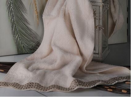 LEYDİ HOME FİRUZE CAPPUCİNO HAVLU 50X90 CM