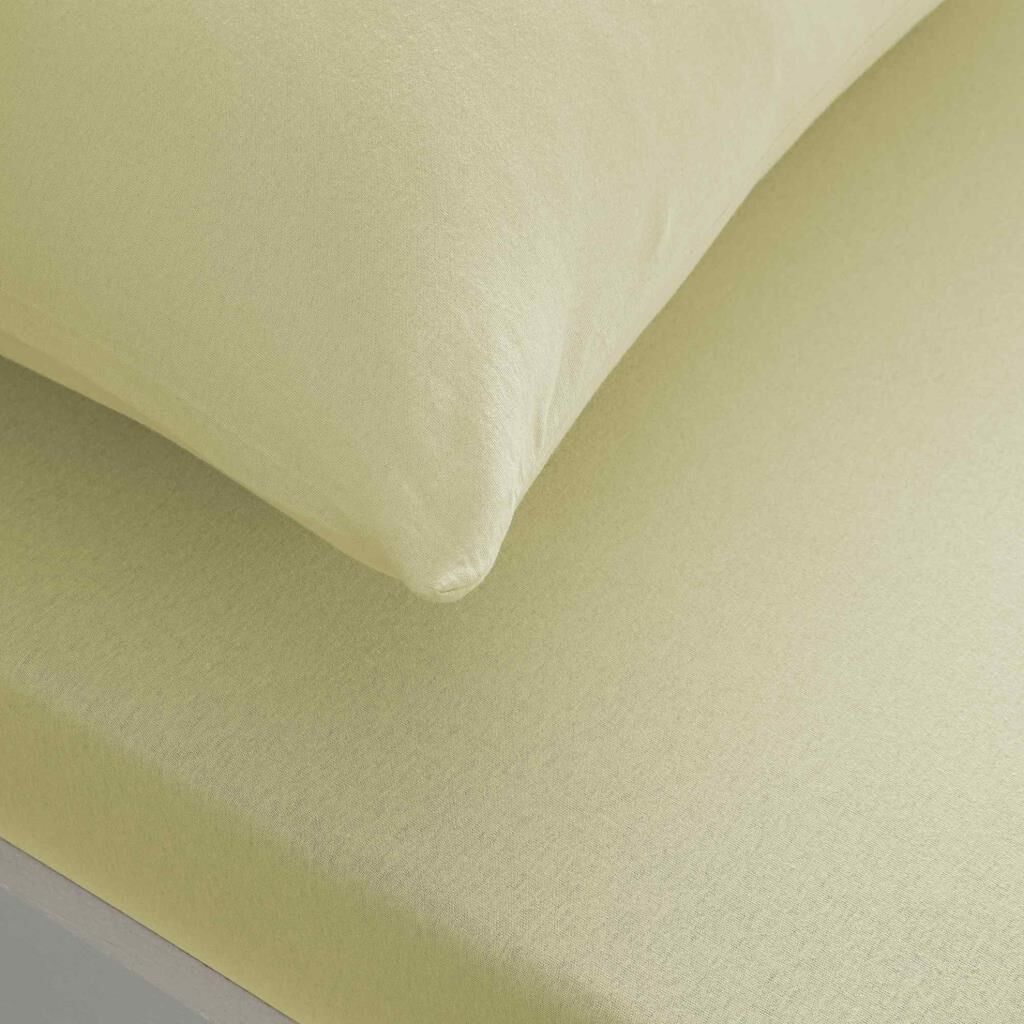 Taç Basic Lastikli Çift Kişilik 160x200 Çarşaf Seti Sarı